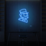 Leuchtreklame „MONOPOLY“.