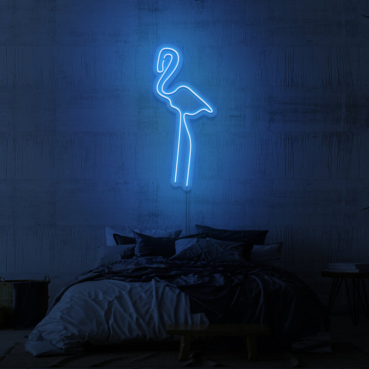 Leuchtreklame „FLAMINGO“.