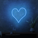 Mini-Leuchtreklame „Herz“.
