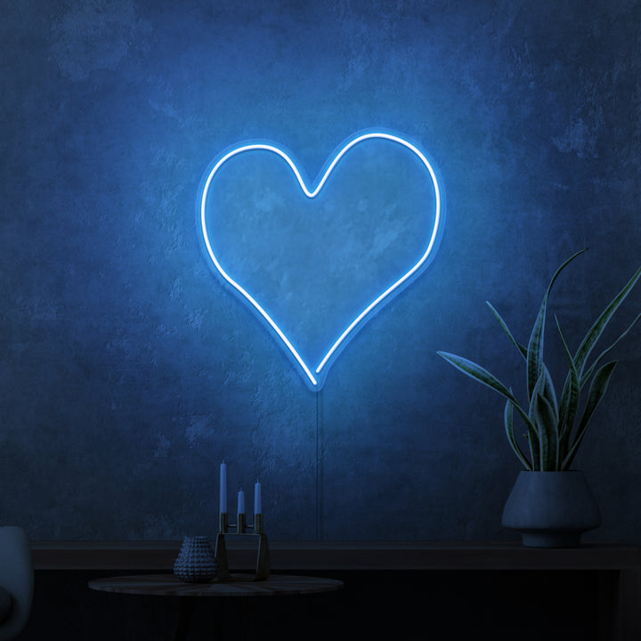 Mini-Leuchtreklame „Herz“.