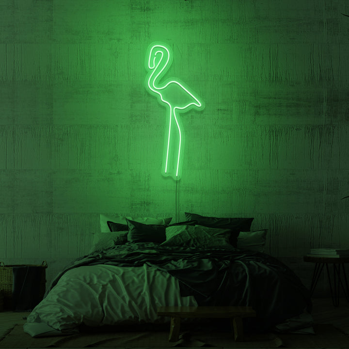 Leuchtreklame „FLAMINGO“.