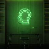 Leuchtreklame „Bewusstsein“.