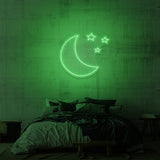 Leuchtreklame „STERNENNACHT“.