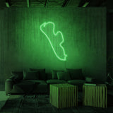 Leuchtreklame „FANØ“.