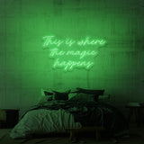 „MAGISCHES“ NEONSCHILD