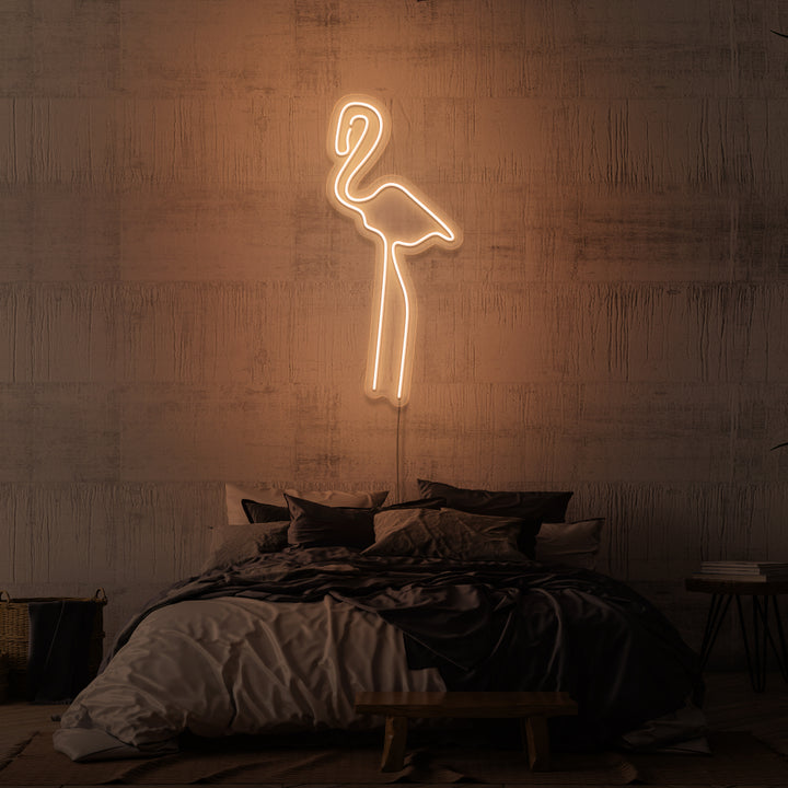 Leuchtreklame „FLAMINGO“.