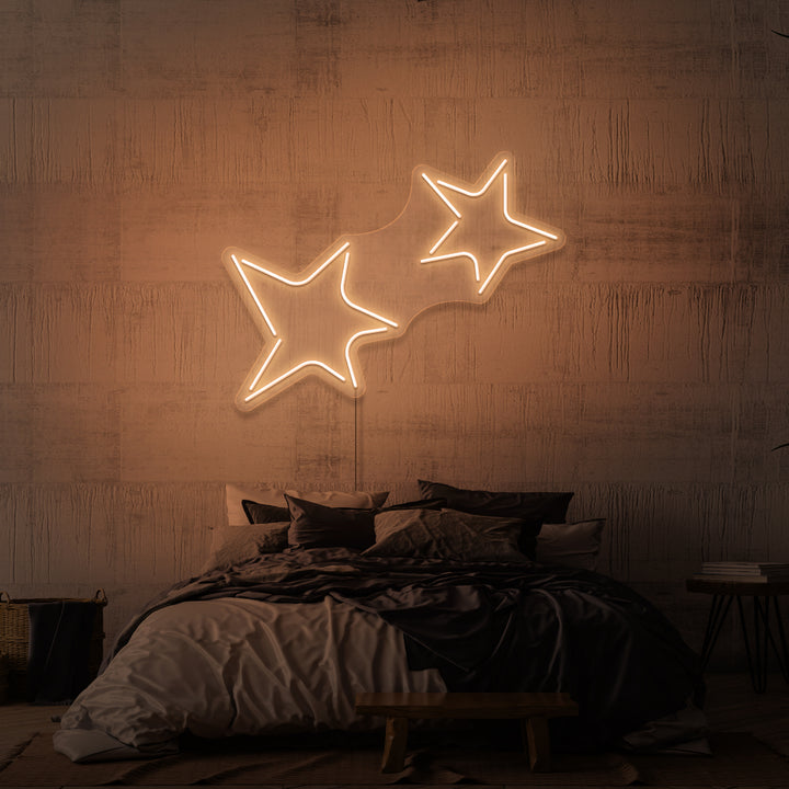 Leuchtreklame „STERNE“.