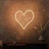 Mini-Leuchtreklame „Herz“.