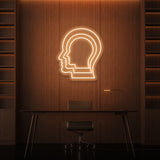 Leuchtreklame „Bewusstsein“.