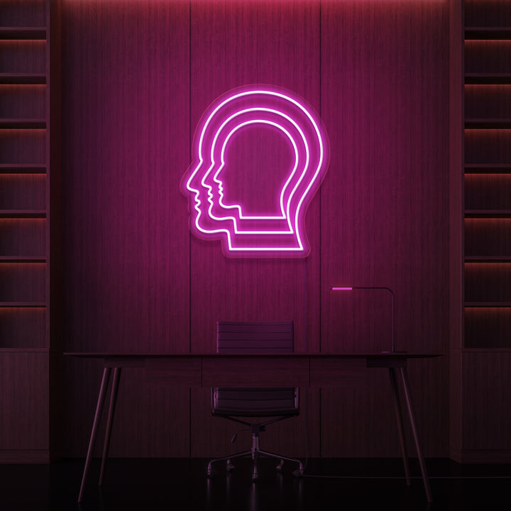 Leuchtreklame „Bewusstsein“.