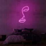 „LINE ART FACE“ NEONSCHILD