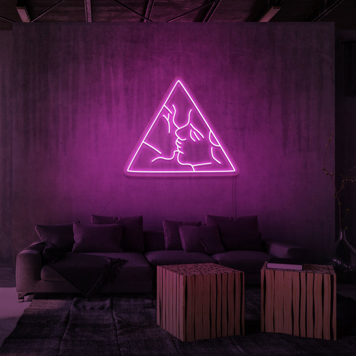 Leuchtreklame „LIEBHABER“.