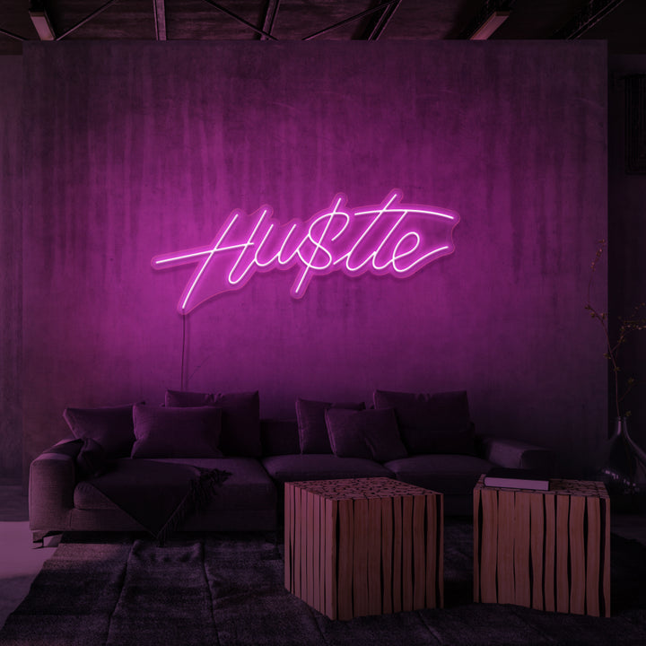 „HU$TLE“ NEONSCHILD