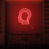 Leuchtreklame „Bewusstsein“.