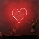Mini-Leuchtreklame „Herz“.