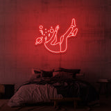 Leuchtreklame „DREAMER“.