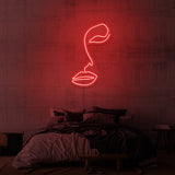 „LINE ART FACE“ NEONSCHILD