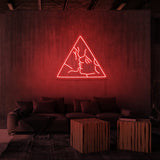 Leuchtreklame „LIEBHABER“.