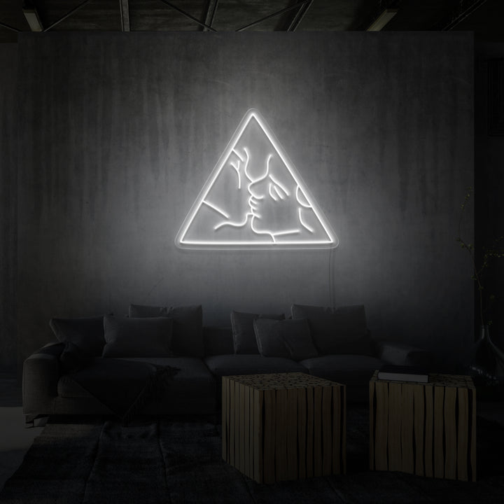 Leuchtreklame „LIEBHABER“.