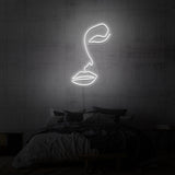 „LINE ART FACE“ NEONSCHILD