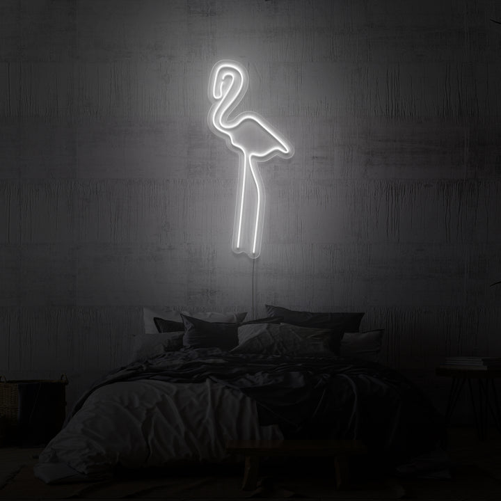 Leuchtreklame „FLAMINGO“.