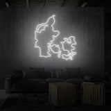 Leuchtreklame „Dänemark“.