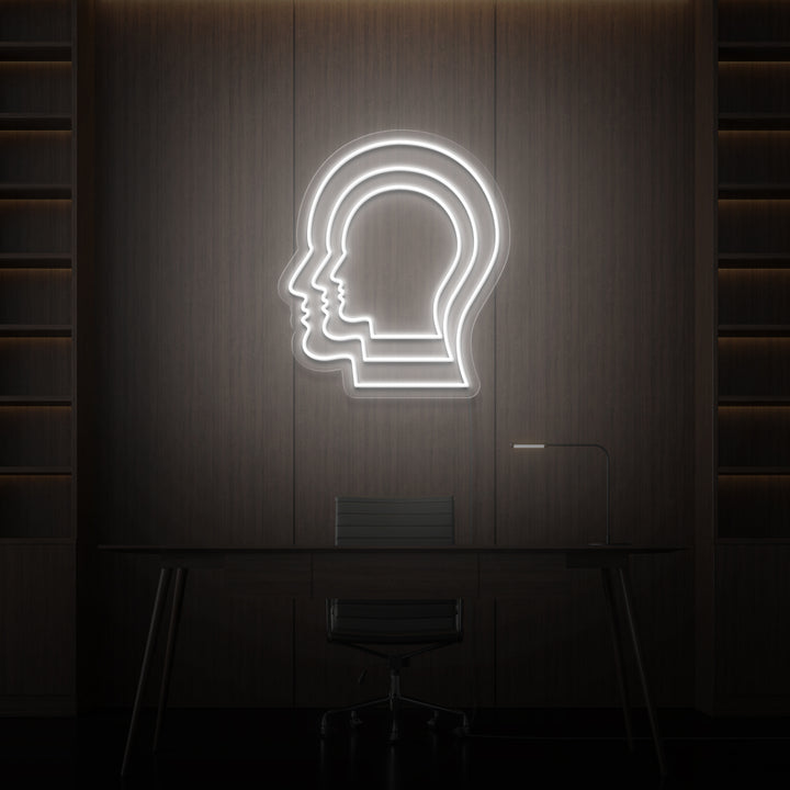 Leuchtreklame „Bewusstsein“.