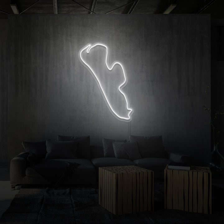 Leuchtreklame „FANØ“.