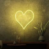 Mini-Leuchtreklame „Herz“.