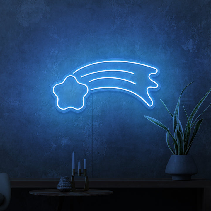 Mini-Leuchtreklame „Shooting Star“. 