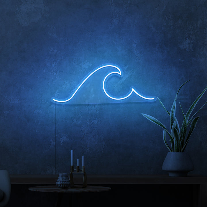 Mini-Leuchtreklame „SURFER WAVE“. 