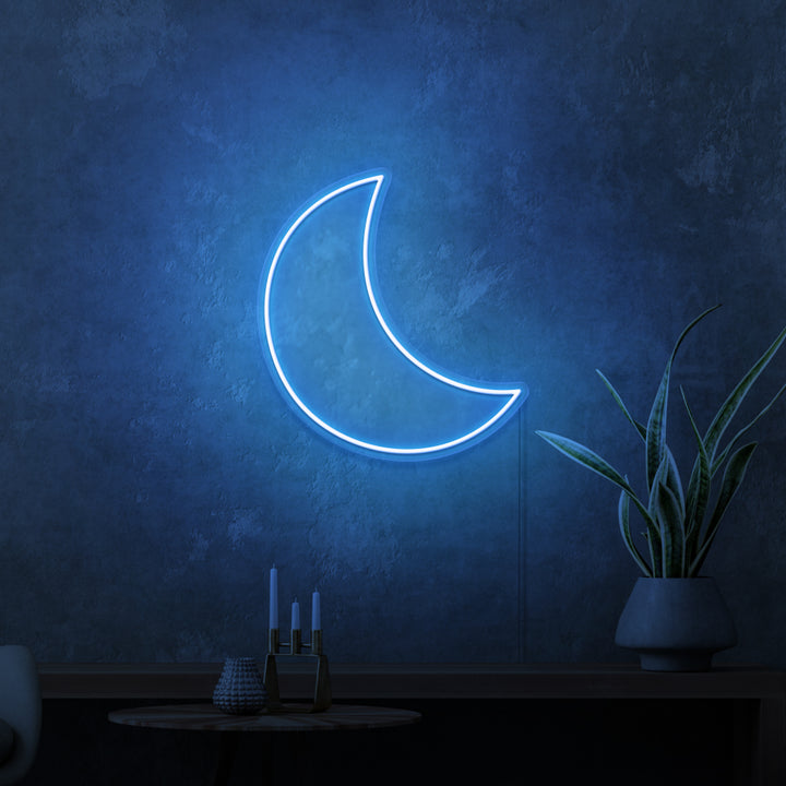 Mini-Leuchtreklame „Mond“. 