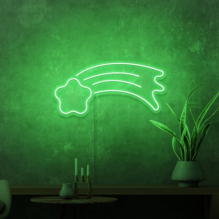 Mini-Leuchtreklame „Shooting Star“. 