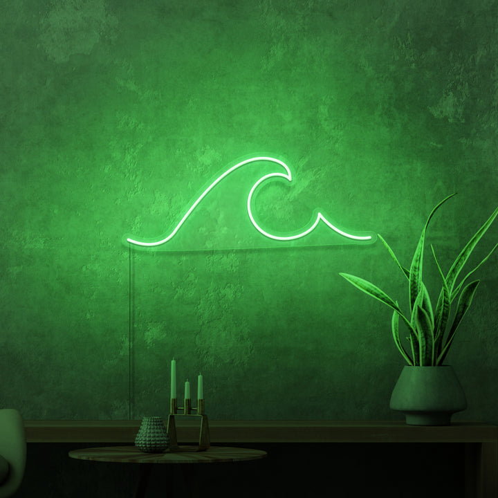 Mini-Leuchtreklame „SURFER WAVE“. 