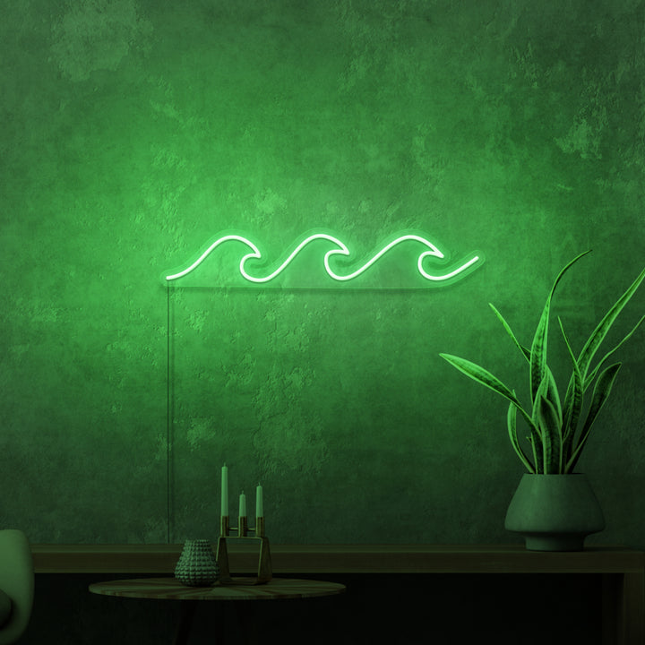 MINI-Neonschild „Wellen“. 