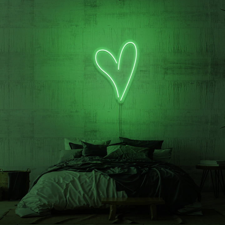 Leuchtreklame „DAS HERZ“. 