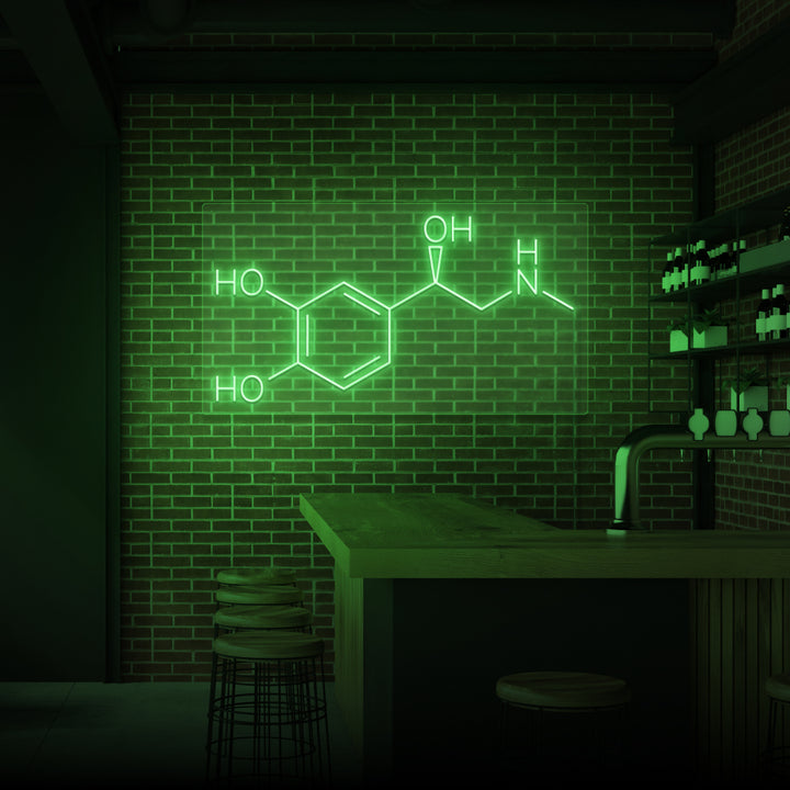 Leuchtreklame „Adrenalin“. 