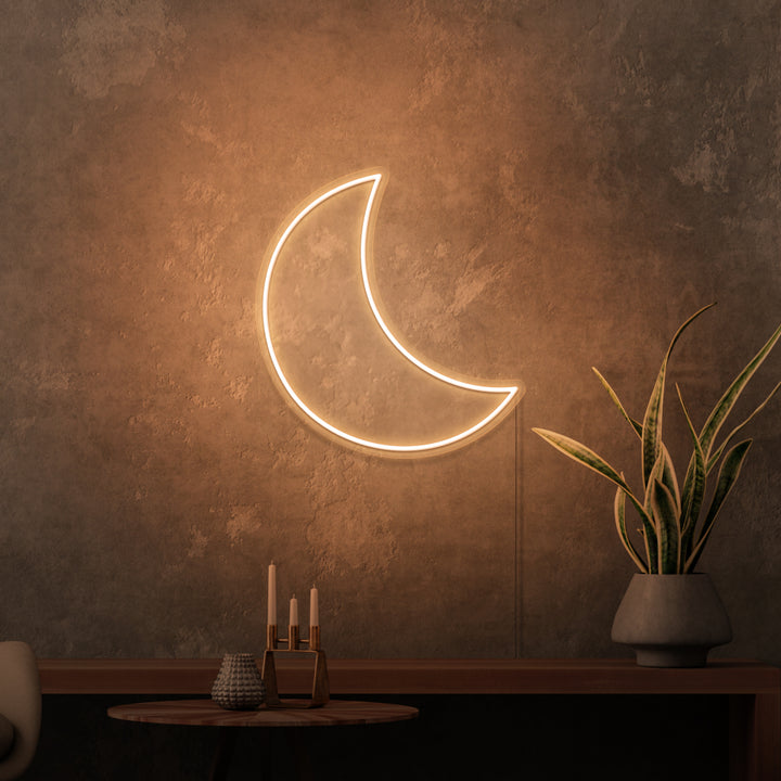 Mini-Leuchtreklame „Mond“. 