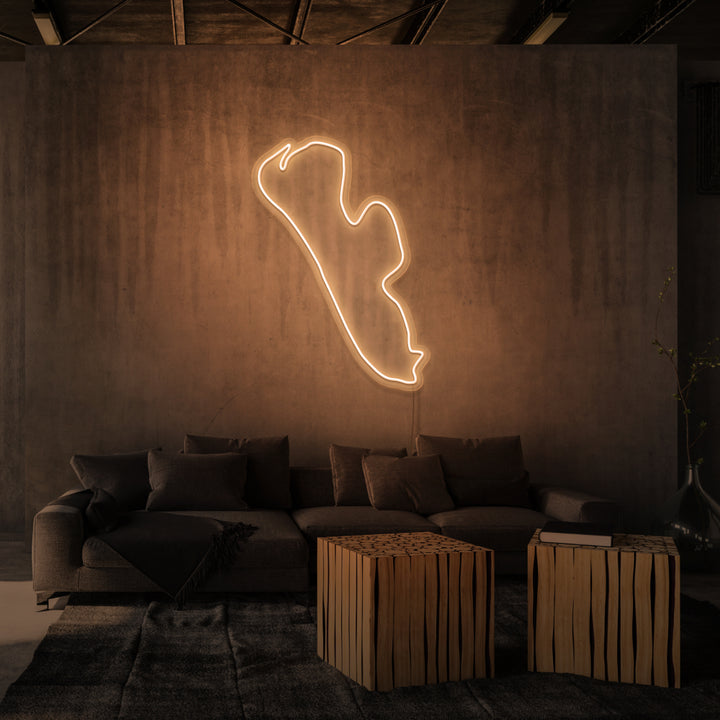 Leuchtreklame „FANØ“. 