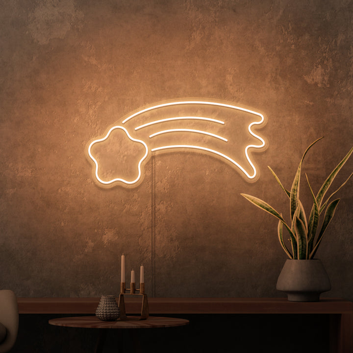 Mini-Leuchtreklame „Shooting Star“. 