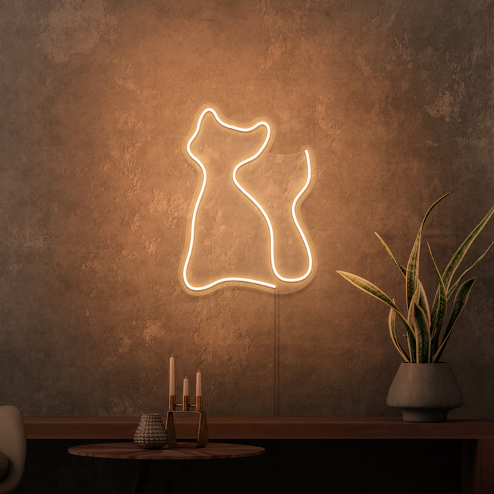 Mini-Leuchtreklame „KITTING“. 