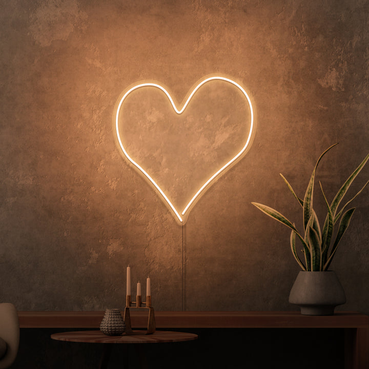 Mini-Leuchtreklame „Herz“. 