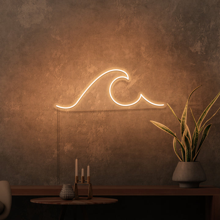 Mini-Leuchtreklame „SURFER WAVE“. 