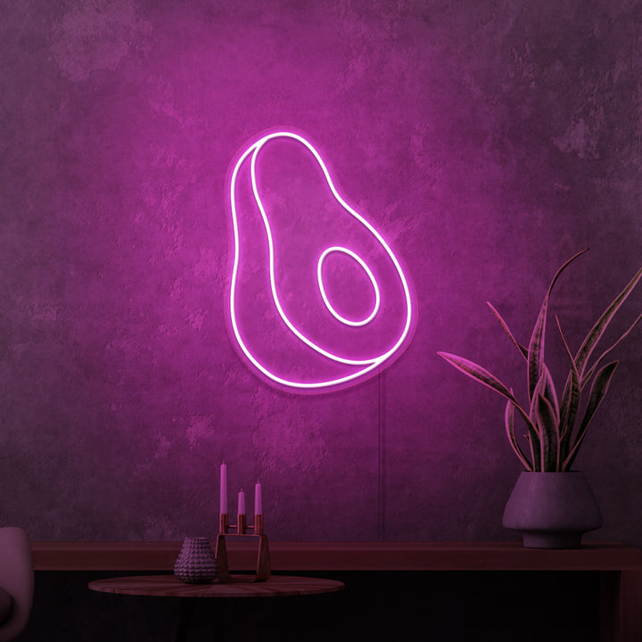 Mini-Leuchtreklame „AVOCADO“. 