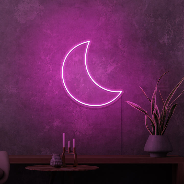 Mini-Leuchtreklame „Mond“. 