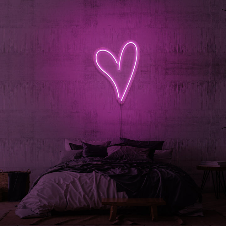 Leuchtreklame „DAS HERZ“. 