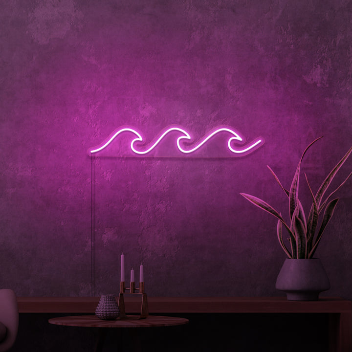 MINI-Neonschild „Wellen“. 