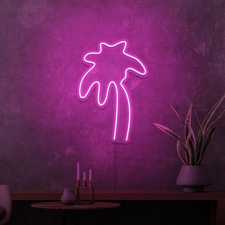 Mini-Leuchtreklame „Palm“. 