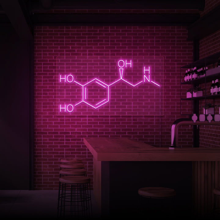 Leuchtreklame „Adrenalin“. 