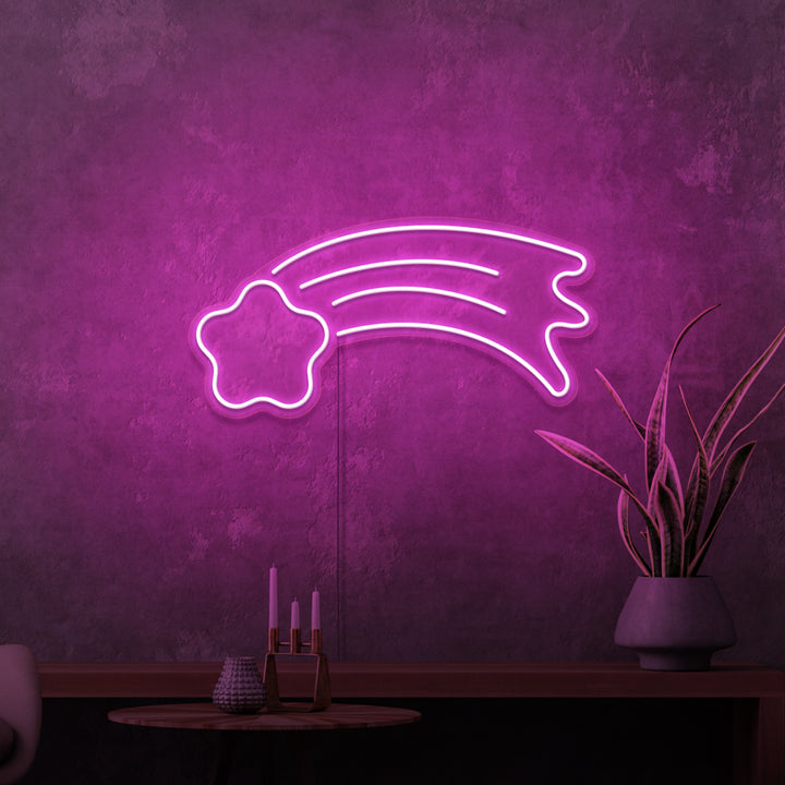 Mini-Leuchtreklame „Shooting Star“. 